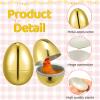 20pcs Golden Easter Eggs, 2.4in Fillable Egg Plastic Eggs Bulk Easter Decorations for DIY Crafts Party Basket Fillers Photo Props Egg Hunt view 3