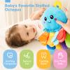 hahaland 8-in-1 Baby Sensory Tummy Time Toys 3-6 Months Developmental Infant Toys 0-6 Months, Newborn Baby Toys for Boy Girl Gift Montessori Rattle Teething Octopus Toy view 2
