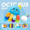 hahaland 8-in-1 Baby Sensory Tummy Time Toys 3-6 Months Developmental Infant Toys 0-6 Months, Newborn Baby Toys for Boy Girl Gift Montessori Rattle Teething Octopus Toy view 3