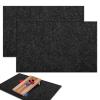 2 Packs Cornhole Mats 5 x 8 Ft Felt Prevent Slipping Pads for Cornhole Board Pitch Pads Board Accessories Mats on Grass Bags Clean (No Line) view 1