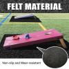 2 Packs Cornhole Mats 5 x 8 Ft Felt Prevent Slipping Pads for Cornhole Board Pitch Pads Board Accessories Mats on Grass Bags Clean (No Line) view 3