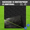 2 Packs Cornhole Mats 5 x 8 Ft Felt Prevent Slipping Pads for Cornhole Board Pitch Pads Board Accessories Mats on Grass Bags Clean (No Line) view 4