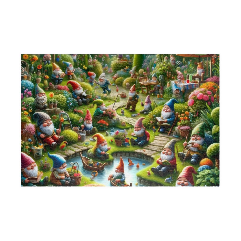 1000 Piece Gnome Garden Partys Great Jigsaw Puzzles for Adults Puzzles for Adults Toys Gift Family Decoration Puzzles