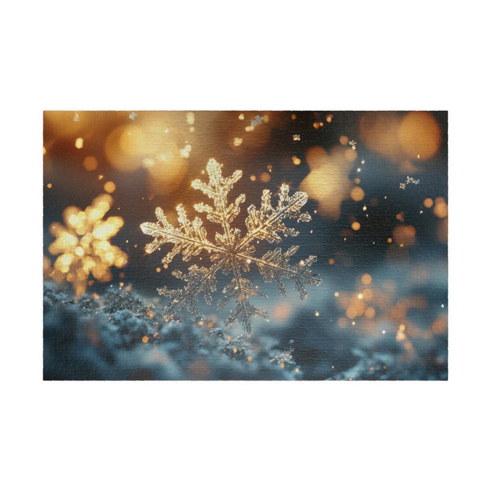 1000 Piece Close up of Snowflake Nature Great Jigsaw Puzzles for Adults Puzzles for Adults Toys Gift Family Decoration Puzzles