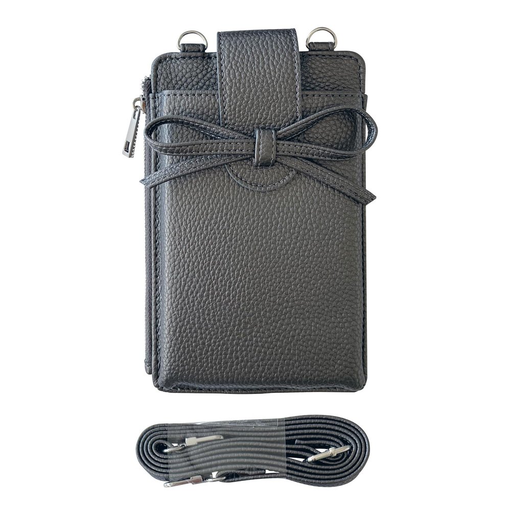 Suncrest iSB-SP13 Smartphone Pouch, Ribbon Dark Gray Metallic
