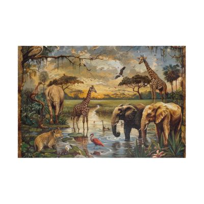 1000 Piece Animals of The Savannah Great Jigsaw Puzzles for Adults Puzzles for Adults Toys Gift Family Decoration Puzzles