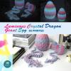 19''Large 3D Printed Glow in The Dark Dragon Egg with Articulated Dragon Inside, Surprise Giant Dragons Egg Toy for Christmas Stocking Stuffers, for 5-7 4-6 8-12 Year Old Boys Kid Teen Girls view 4