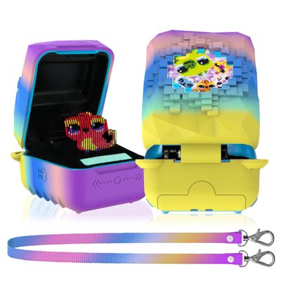 SKRVGOJFG Silicone Case for Bitzee Magicals Interactive Toy, Anti-Scratch, Washable, Shockproof Silicone Protective Cover for Bitzee Magicals Interactive Toy Accessories with Lanyard - Colorful