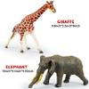 6 Pcs Large Soft Safari Animal Toys,Jumbo Animals Playset for Toddler Kids Children Boy Girl 1 2 3 4 5 Year Old,Learning Toy,Brithday view 3