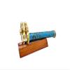 AL QAYIM Handcrafted Leather Brass Kaleidoscope with Etched Floral Pattern, Dual Turning Wheels, Unique Vintage Collectible Gift (Small Trigon) view 2