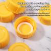 12pcs Narrow Baby Bottle Caps for Dr Brown, BPA-Free Travel Bottle Caps Leakproof Baby Bottle Storage Lids with Sealing Gasket Replacement Parts for Medela Ameda (Mix-Color) view 4