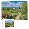 1000Pcs Jigsaw Puzzles for Adults Springtime Garden with A View of Distant Mountains Challenging Puzzle for Youth Childen Home Decor Wall Art Gift,Jigsaw for Active Thinking Party Entertainment view 1
