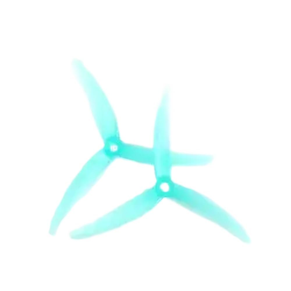 12 Pairs Juicy Prop J37 4.9 Inch Polycarbonate Propeller With 3.7 Pitch And 5mm Shaft FPV RC Racing Compatibility(12 Pairs blue)