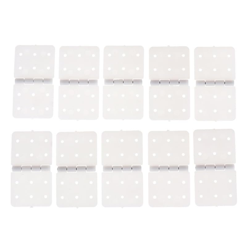 StiNGZjdM 10pcs Hinge Linker Plastic for RC Airplane Aircraft Helicopter Quadcopter Parts Model Replacement White(28x16mm)