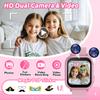 Kids Smart Watches Girls Age 5-12, High-Resolution Touchscreen Kids Watch with Video Camera Music Player Pedometer Flashlight 12/24 hr Educational Toys Birthday Gifts for Girls Ages 6 7 8 view 3