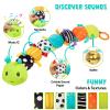 Baby Stuffed Animal Toys for 0-6 6-12 Months, Baby Musical Caterpillar Tummy Time Toys for Babies 3 6 9 12 18 Months, Newborn Infant Sensory Toys Gifts for 1 2 Year Old Boys Girls view 3