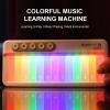 Bnineteenteam Light Up Piano Keyboard Toy for Babies, Colorful Lights Piano Keyboard Toy, Parent Child Interaction, Various Modes, Portable Design, 17 x 7.5cm (White) view 4