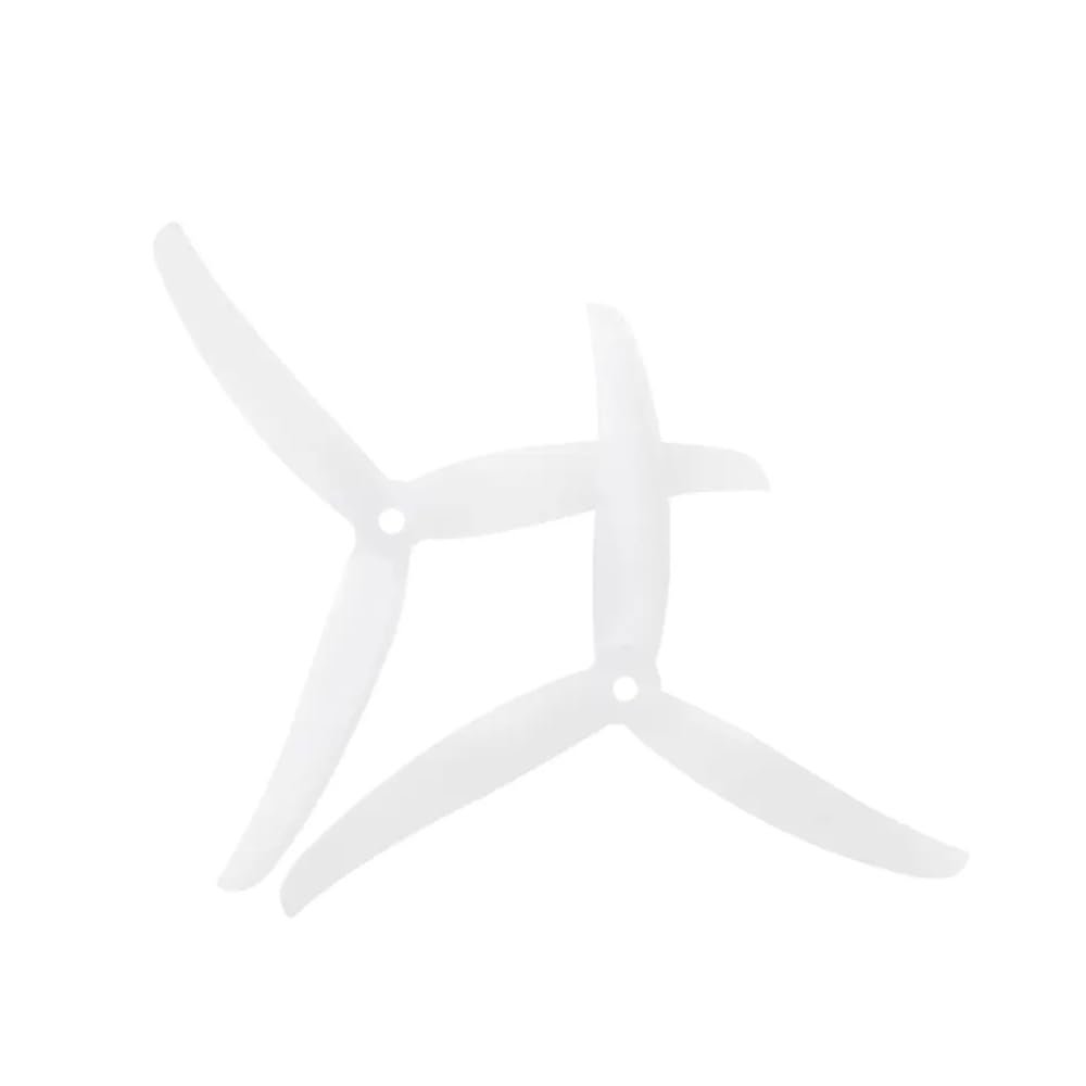 10 Pairs Juicy Prop J37 Polycarbonate 4.9inch 3 Propeller With 3.7Pitch 5mm Shaft Compatible With FPV RC Racing Compatibility(10 Pairs white)