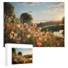 1000Pcs Jigsaw Puzzles for Adults Beautiful Blooming Flower Field Spring Season Challenging Puzzle for Youth Childen Home Decor Wall Art Gift,Jigsaw for Active Thinking Party Entertainment view 1