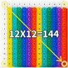 12x12 Multiplication Pop Board - Interactive Math Learning Toy for Kids, Poppable Bubble Sensory STEM Tool, Classroom & Homeschool Multiplication Chart, Stress Relief Game, CPC Certified view 1