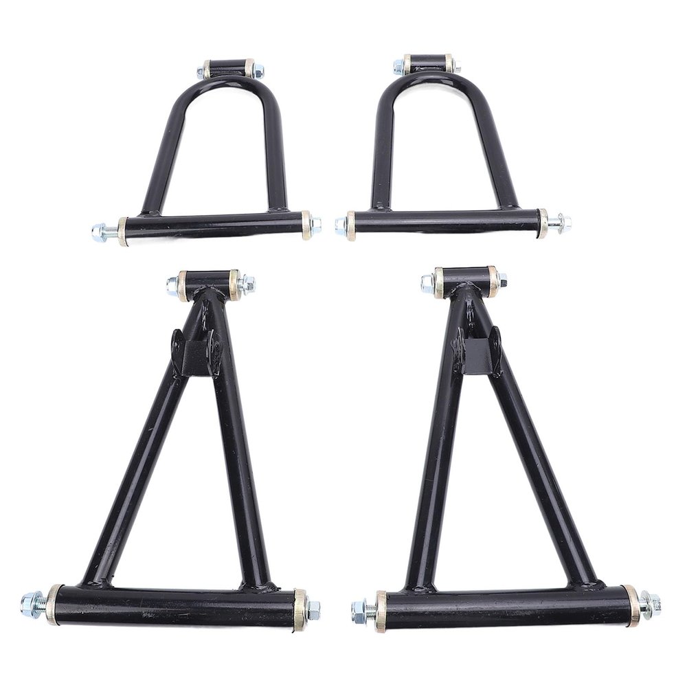 7inch Front Suspension Upper Lower Swing Arm Kit Reduce Vibration Noise High Strength Metal for Go Kart Quad Bike