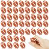Bbiamsleep 50 Pack 1.1 Inch Mini Resin Football Mini Sport Balls Mini Brown Football Small Resin Sports Ball for Birthday Gift Superbowl Decoration Football Themed Party view 1