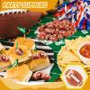 Bbiamsleep 50 Pack 1.1 Inch Mini Resin Football Mini Sport Balls Mini Brown Football Small Resin Sports Ball for Birthday Gift Superbowl Decoration Football Themed Party view 4