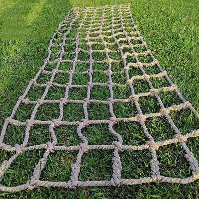 20x20 Cm Grid Playground Climbing Net for Decorative Protection Playing Safety Net Outdoor Backyard Treehouse Garden Climbing Rope Cargo Net(Size:13 * 16.4ft)
