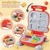 3-in-1 24 Cans Playdough Set for Toddlers Kids, Play Kitchen Ice Cream Hamburger Noodle Maker Playdough Sets for Kids Ages 3 4 5 6 7 8, Arts Crafts Play Food Toys for Boys Girls Birthday Party Favors view 3