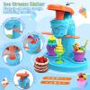 3-in-1 24 Cans Playdough Set for Toddlers Kids, Play Kitchen Ice Cream Hamburger Noodle Maker Playdough Sets for Kids Ages 3 4 5 6 7 8, Arts Crafts Play Food Toys for Boys Girls Birthday Party Favors view 4