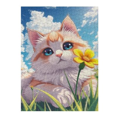 1000 Piece Jigsaw Puzzle Cute Cat Vivid Color Active Thinking Party Fun Each Piece is Unique and The Puzzle Fits Together Perfectly Christmas