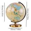 Geographic Globes Globe Antique Globes With Metal Stand World Globe Embossed World Globe Geographic Globes Tabletop Decoration Fun view 2