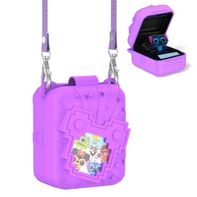 Nimuw Soft Silicone Case for Bitzee Disney Interactive Toy Digital Pet, Shockproof and Protective Carrying Case for Bitzee Disney Virtual Electronic Pets with Lanyard (Light Purple)