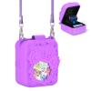 Nimuw Soft Silicone Case for Bitzee Disney Interactive Toy Digital Pet, Shockproof and Protective Carrying Case for Bitzee Disney Virtual Electronic Pets with Lanyard (Light Purple) view 1