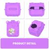 Nimuw Soft Silicone Case for Bitzee Disney Interactive Toy Digital Pet, Shockproof and Protective Carrying Case for Bitzee Disney Virtual Electronic Pets with Lanyard (Light Purple) view 2