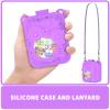 Nimuw Soft Silicone Case for Bitzee Disney Interactive Toy Digital Pet, Shockproof and Protective Carrying Case for Bitzee Disney Virtual Electronic Pets with Lanyard (Light Purple) view 3