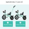 5JJJLOOOPP Tricycle Trike - Kids 3 Wheel Children's Tricycle with Push Handle Indoor and Outdoor with Storage Bin (Colour: Pink) (Green) view 2
