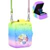 Nimuw Soft Silicone Case for Bitzee Disney Interactive Toy Digital Pet, Shockproof and Protective Carrying Case for Bitzee Disney Virtual Electronic Pets with Lanyard for Kids (Rainbow) view 1