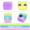 Nimuw Soft Silicone Case for Bitzee Disney Interactive Toy Digital Pet, Shockproof and Protective Carrying Case for Bitzee Disney Virtual Electronic Pets with Lanyard for Kids (Rainbow) view 2