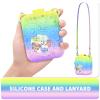 Nimuw Soft Silicone Case for Bitzee Disney Interactive Toy Digital Pet, Shockproof and Protective Carrying Case for Bitzee Disney Virtual Electronic Pets with Lanyard for Kids (Rainbow) view 3