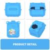 Nimuw Soft Silicone Case for Bitzee Disney Interactive Toy Digital Pet, Shockproof and Protective Carrying Case for Bitzee Disney Virtual Electronic Pets with Lanyard (Blue) view 2