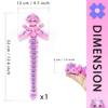 3D Printed Axolotl Fidget, Big 3 d Print Flower Axolotls Dragon with Flexible Wings, 12 inch Wiggly Hand-Paint Articulated Large Creatures DeepPink view 4