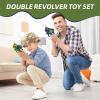 2 Pack Toy Guns for Nerf Revolver Gun - Mini Realistic Revolver Pistol Toy Blaster Gun for Boy Ages 6 7 8 9 Year Old Indoor Outdoor Present for Adult Kid Holiday Birthday view 3