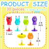 Cmaqpw 30 PCS Spring Launchers Toys,Big Eye Monster Jumping Popper Toy,Pop Up Bouncy Spring Toys for Kids,Pinata Toys,Goodie Bags,Easter Stuffers,Classroom Prizes Rewards view 2