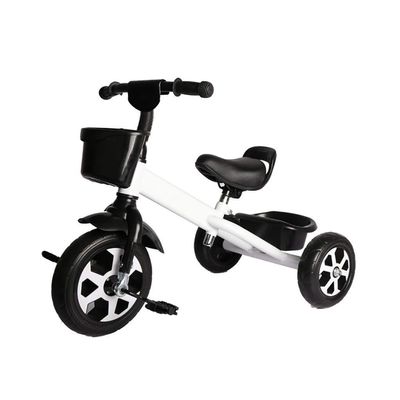 2 in 1 Multifunctional Kids Tricycle Tricycle with Adjustable Seat Outdoor Tricycle for 1-5 Years Old Baby, 4 Colors 60 x 48 x 76cm (Colour: Black) (White)