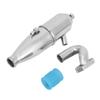 Aluminum Side Exhaust Pipe for RC 1/10 HSP Buggy Car, Made of Materials, Easy to Install, Rustproof, Exhaust Pipe for RC, Tuned Right Hand Muffler Pipe Spring view 1