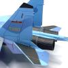 DAGIJIRD Simulation Alloy Aircraft Model 1:72 Alloy Russia Su-35 Super Flanker Fighter Plane Model view 3