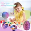 3D Printed Rainbow Dragon Egg Gift Set with Mini Animal Figurines Crystal Dragon, Articulated Fidget Toys for Desk Display, Valentines Day Surprise Goodie Bag Stuffers for Boys and Girls, Easter view 4
