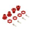 1 Set 17mm Hex Nuts Splined Wheel Hubs for traxxas E-REVO Wheel hubs 5353X 1/10 E-MAXX Summit E-REVO REVO 3.3(Purple) view 2