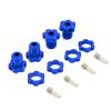 1 Set 17mm Hex Nuts Splined Wheel Hubs for traxxas E-REVO Wheel hubs 5353X 1/10 E-MAXX Summit E-REVO REVO 3.3(Purple) view 4